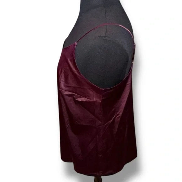 LANE BRYANT Satin Cami - Burgundy Plus 16 - Picture 4 of 13